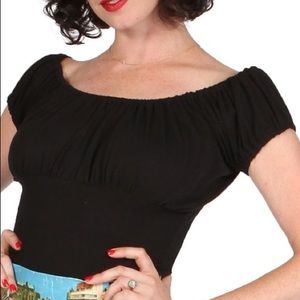 Mode Merr fitted peasant top PINUP  ***MOVING SALE***